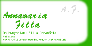 annamaria filla business card